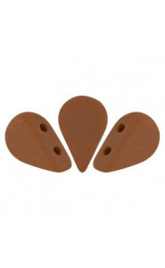 Les perles par Puca® Amos beads Opaque choco mat 13600/84100